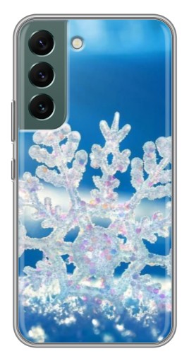 Силиконовый чехол с изображением "Яркая снежинка" для Samsung Galaxy S22