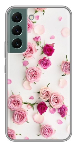 Чехол с картинкой "Яркие розы" для Samsung Galaxy S22