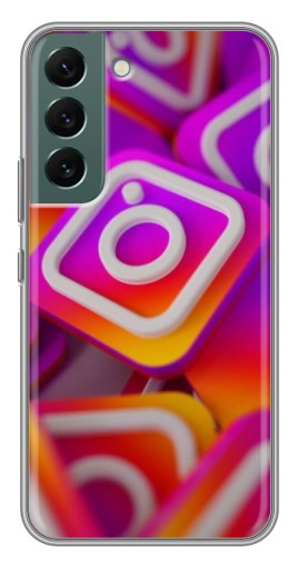 Чехол с принтом "Значки Инстаграм" для Samsung Galaxy S22