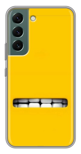 Силиконовый чехол с изображением "Зубы миньона" для Samsung Galaxy S22