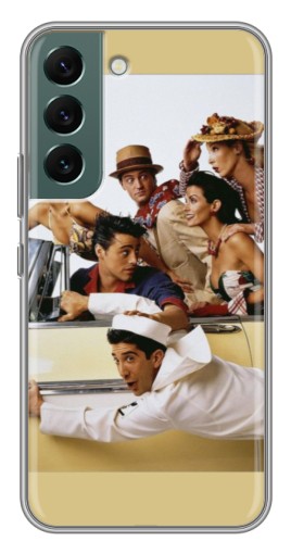 Силиконовый чехол с изображением "Афиша Друзья " для Samsung Galaxy S22 Plus