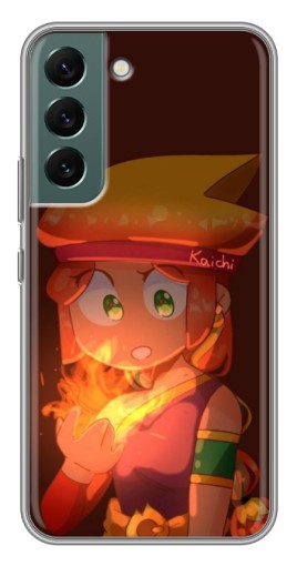 Чехол с принтом "Amber с огнем" для Samsung Galaxy S22 Plus