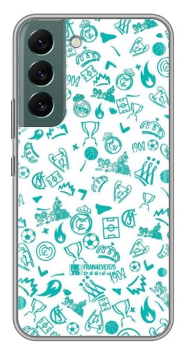Чехол с принтом "Атрибутика Real Madrid" для Samsung Galaxy S22 Plus