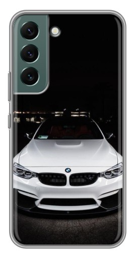 Силиконовый чехол с изображением "Белая БМВ" для Samsung Galaxy S22 Plus