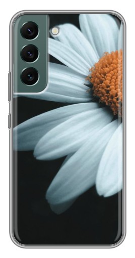 Силиконовый чехол с изображением "Белая ромашка" для Samsung Galaxy S22 Plus