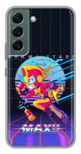 Силиконовый чехол с изображением "Brawl MAX" для Samsung Galaxy S22 Plus