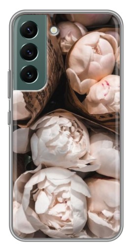 Чехол с принтом "Букет пионов" для Samsung Galaxy S22 Plus