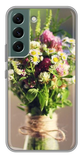 Чехол с печатью "Букет полевых цветов" для Samsung Galaxy S22 Plus