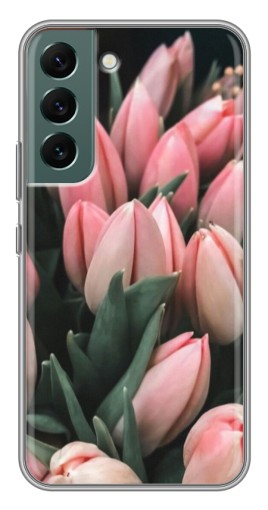 Силиконовый чехол с изображением "Букет тюльпанов" для Samsung Galaxy S22 Plus
