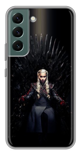 Чехол с картинкой "Дейнерис на троне" для Samsung Galaxy S22 Plus
