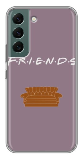 Силиконовый чехол с изображением "Диван Друзья" для Samsung Galaxy S22 Plus