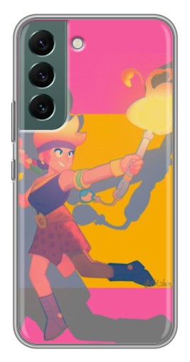 Чехол с картинкой "Эмбер бравл старс" для Samsung Galaxy S22 Plus
