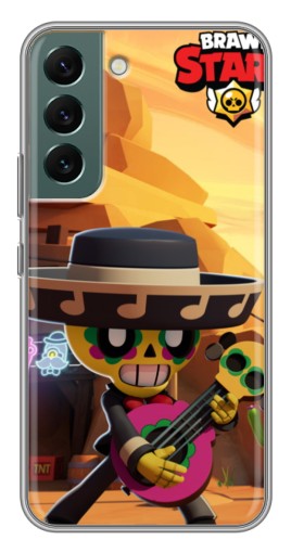 Силиконовый чехол с изображением "Гитарист Poco" для Samsung Galaxy S22 Plus