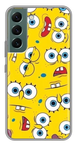 Чехол с принтом "Глаза Спанч-Боба" для Samsung Galaxy S22 Plus
