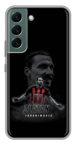 Силиконовый чехол с изображением "Ибрагимович в Милане" для Samsung Galaxy S22 Plus