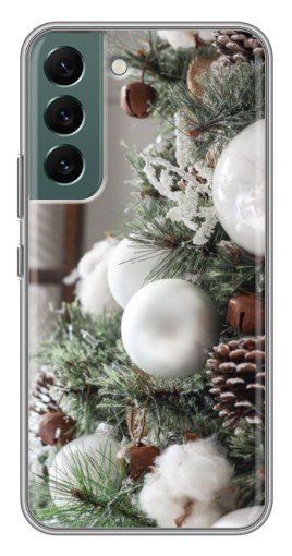 Чехол с принтом "Игрушки на елке" для Samsung Galaxy S22 Plus
