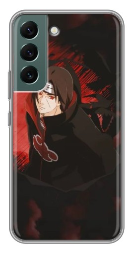 Чехол с картинкой "Итачи в плаще" для Samsung Galaxy S22 Plus