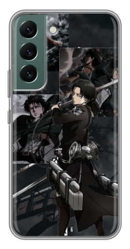 Чехол с картинкой "Капитан Аккерман" для Samsung Galaxy S22 Plus