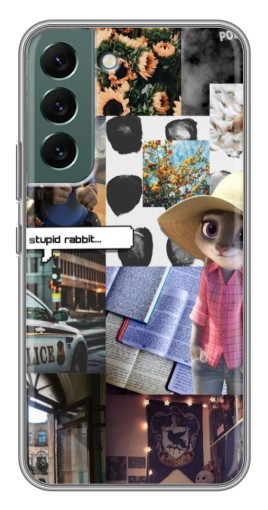 Силиконовый чехол с изображением "Коллаж Джуди" для Samsung Galaxy S22 Plus