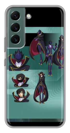 Чехол с картинкой "Коллаж Лелуш" для Samsung Galaxy S22 Plus