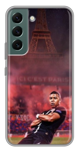 Силиконовый чехол с изображением "Король ПСЖ Мбаппе" для Samsung Galaxy S22 Plus