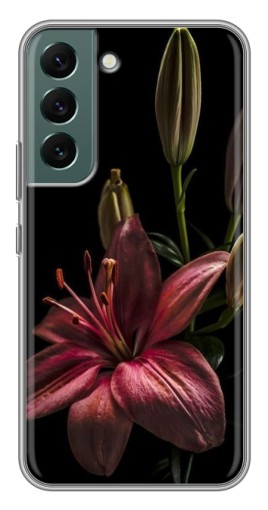 Силиконовый чехол с изображением "Красная лилия " для Samsung Galaxy S22 Plus