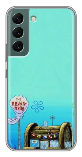 Силиконовый чехол с изображением "Krusty Krab" для Samsung Galaxy S22 Plus