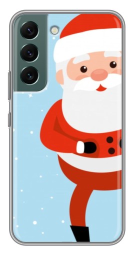 Чехол с картинкой "Крутой Дед Мороз" для Samsung Galaxy S22 Plus