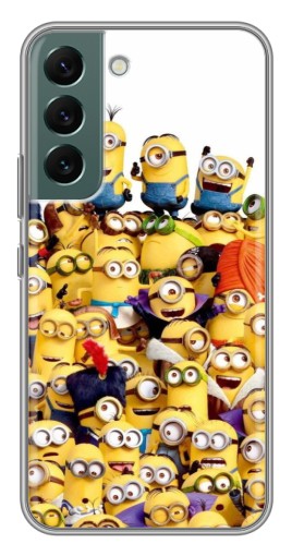 Чехол с печатью "Куча миньонов" для Samsung Galaxy S22 Plus