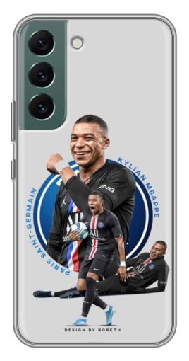 Силиконовый чехол с изображением "Kylian Mbappe" для Samsung Galaxy S22 Plus