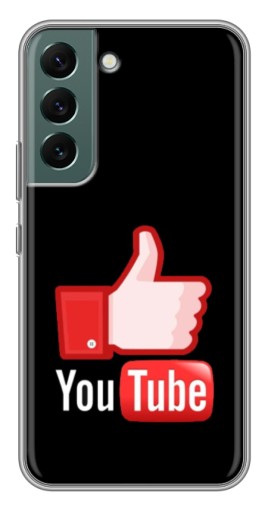 Чехол с принтом "Лайк YouTube" для Samsung Galaxy S22 Plus