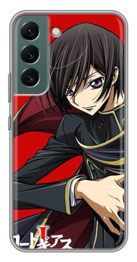 Силиконовый чехол с изображением "Лелуш на красном" для Samsung Galaxy S22 Plus