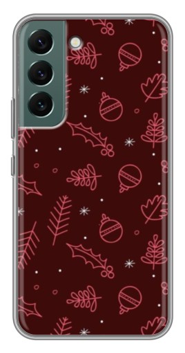 Чехол с печатью "Листочки и шары" для Samsung Galaxy S22 Plus