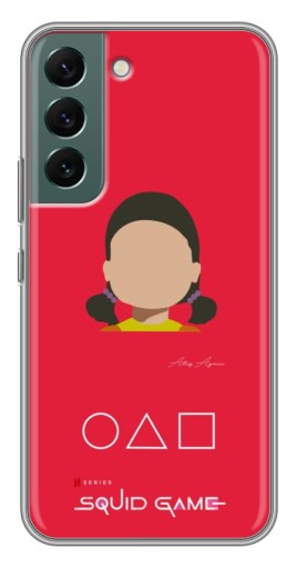 Чехол с печатью "Лицо куклы" для Samsung Galaxy S22 Plus
