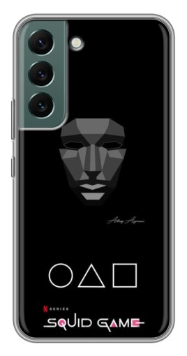 Чехол с картинкой "Маска фронтмена" для Samsung Galaxy S22 Plus