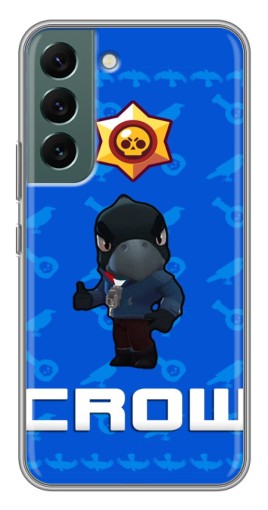 Силиконовый чехол с изображением "Медаль Crow" для Samsung Galaxy S22 Plus