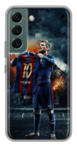 Чехол с печатью "Месси с футболкой" для Samsung Galaxy S22 Plus