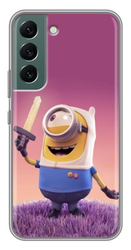 Чехол с картинкой "Миньон с мечом" для Samsung Galaxy S22 Plus