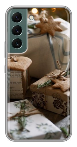 Силиконовый чехол с изображением "Нежные подарки" для Samsung Galaxy S22 Plus
