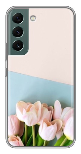 Силиконовый чехол с изображением "Нежные тюльпаны" для Samsung Galaxy S22 Plus