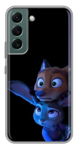 Чехол с картинкой "Ник и Джуди" для Samsung Galaxy S22 Plus