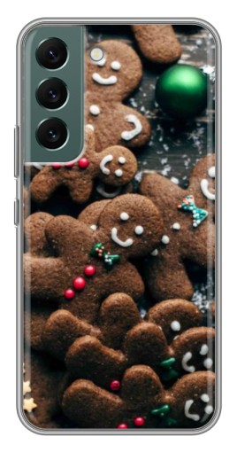Чехол с принтом "Новогодние человечки" для Samsung Galaxy S22 Plus