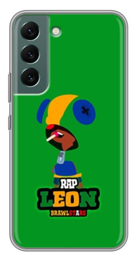 Силиконовый чехол с изображением "RAP Leon" для Samsung Galaxy S22 Plus
