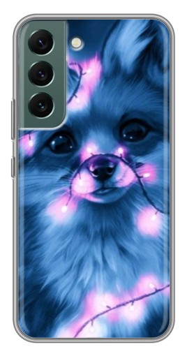 Чехол с печатью "Синяя лисичка" для Samsung Galaxy S22 Plus