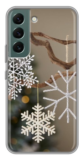 Чехол с принтом "Снежинки на ветке" для Samsung Galaxy S22 Plus
