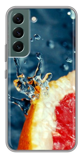 Силиконовый чехол с изображением "Сочный грейпфрут" для Samsung Galaxy S22 Plus