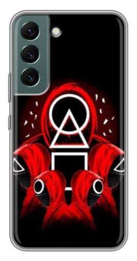 Чехол с картинкой "Солдаты с игры кальмара" для Samsung Galaxy S22 Plus