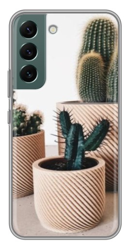 Чехол с принтом "стильные кактусы" для Samsung Galaxy S22 Plus