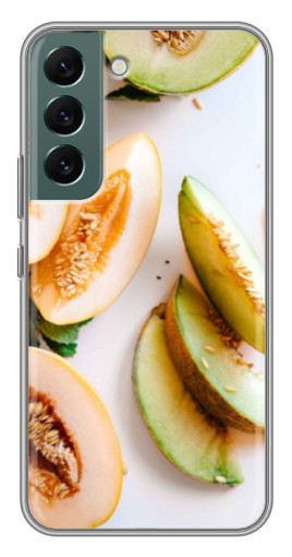 Силиконовый чехол с изображением "Свежие дыньки" для Samsung Galaxy S22 Plus
