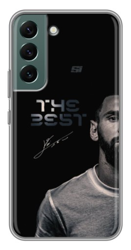 Чехол с картинкой "The Best Messi" для Samsung Galaxy S22 Plus